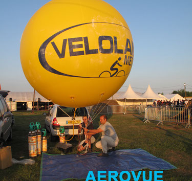 Ballon helium geant publicitaire